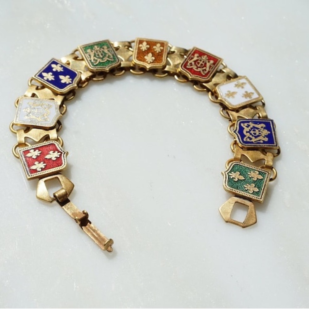 Vintage French fleur bracelet
